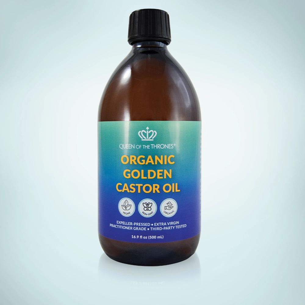 Organic Castor Oil 500mL | 100% Pure, Hexane-Free, Extra Virgin