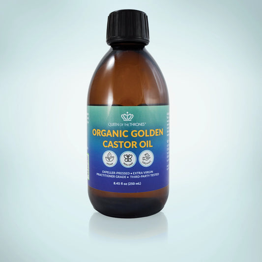 Organic Castor Oil 250mL | 100% Pure, Hexane-Free, Extra Virgin
